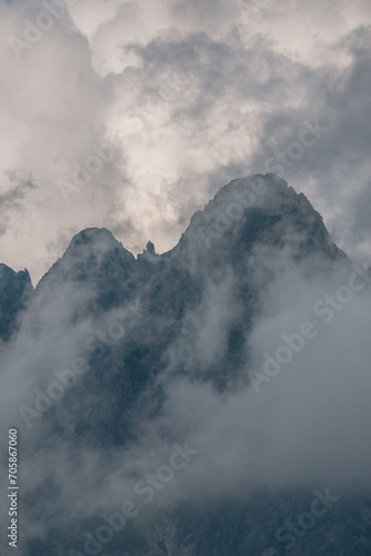 clouds over the mountains