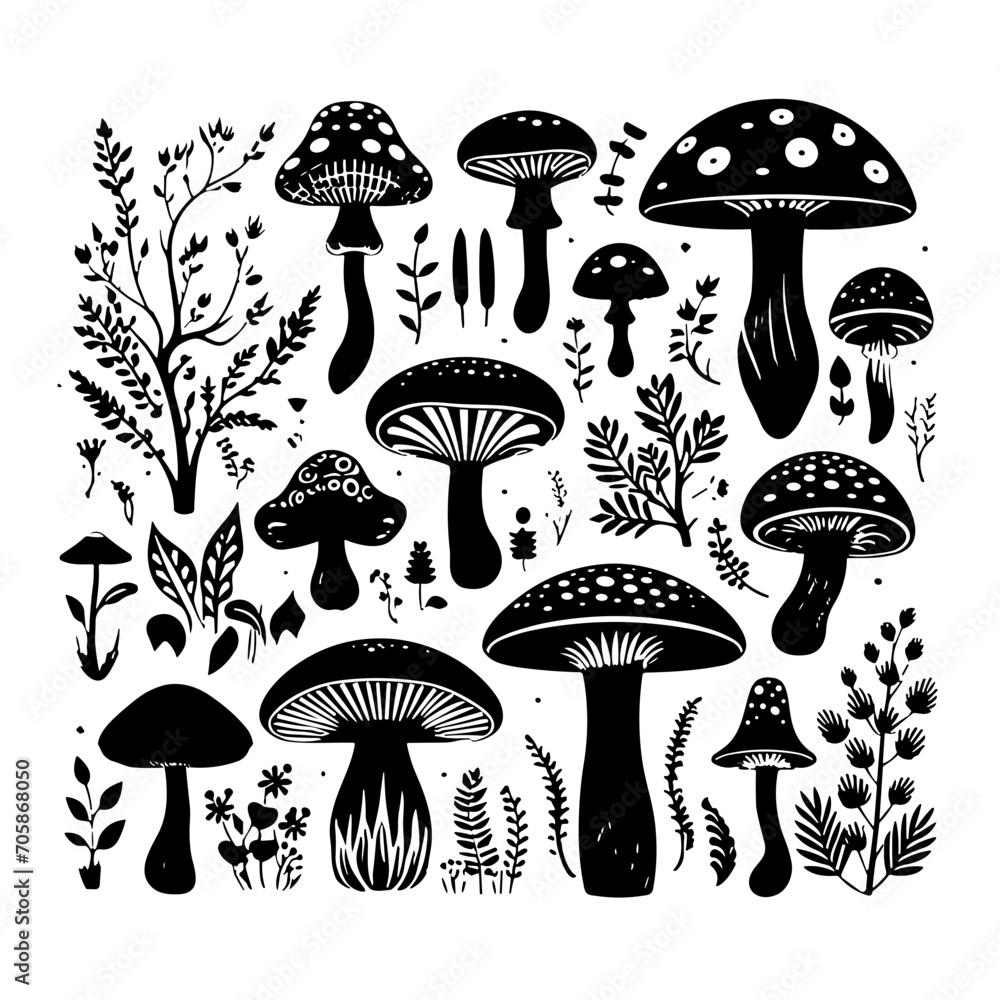 mushroom svg, mushroom png, mushroom illustration, mushroom vector, mushroom, mushroom clipart, jungle svg, forest, t shirt ,mushroom, fungus, nature, vector, food, illustration, autumn, isolated