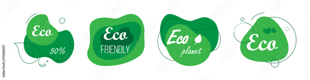 Bio themed green organic shapes. Eco friendly liquid forms. Bio themed green organic shapes. Eco friendly liquid forms.