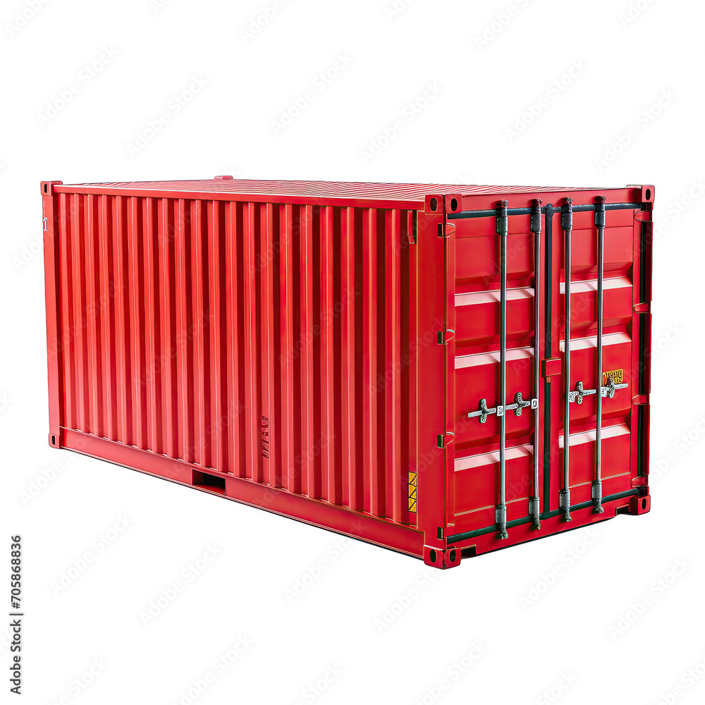 cargo container - Containers transport goods on transparent background cargo container - Containers transport goods on transparent background