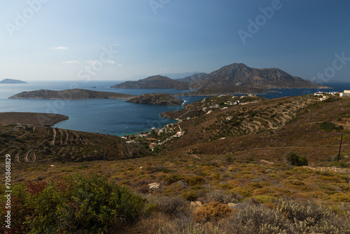 Gorgeous view to the isle of Thymaina  Fournoi Korseon  Greek Islands  Greece