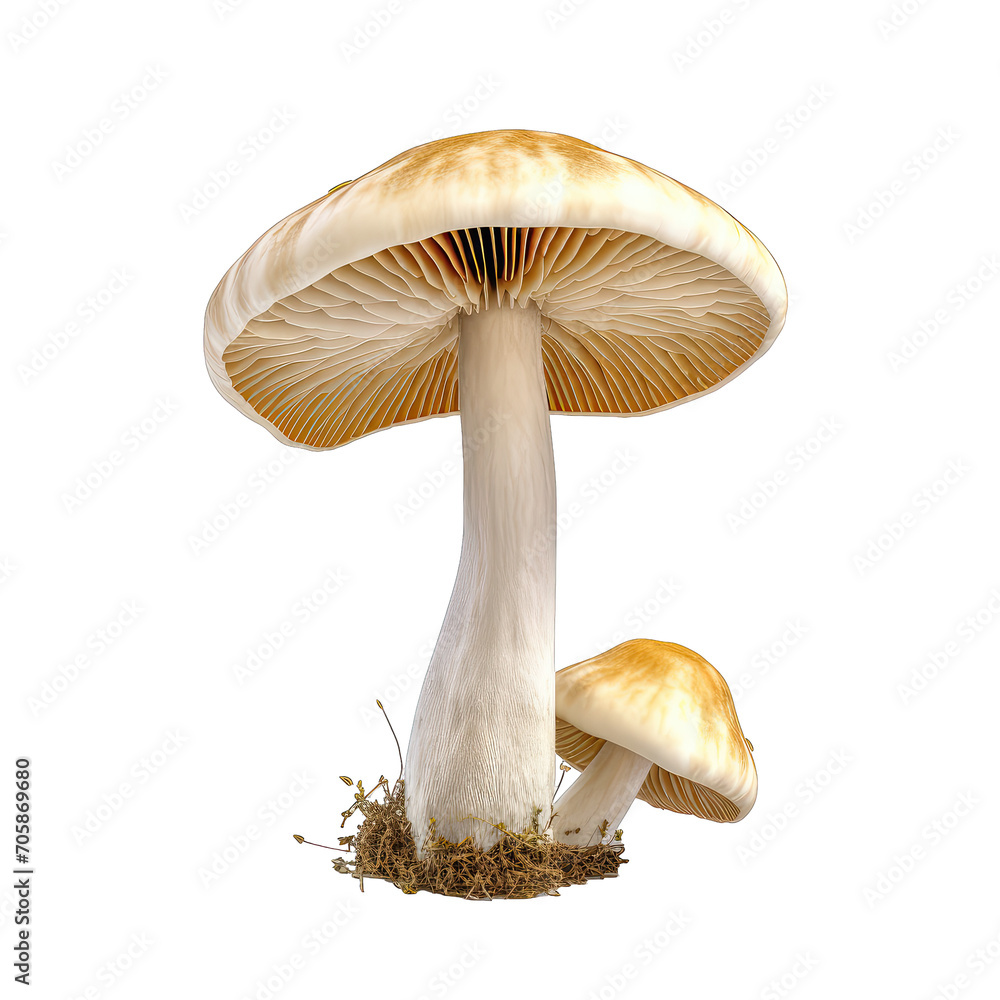 Mushroom - ingredients for food processing on transparent background Mushroom - ingredients for food processing on transparent background