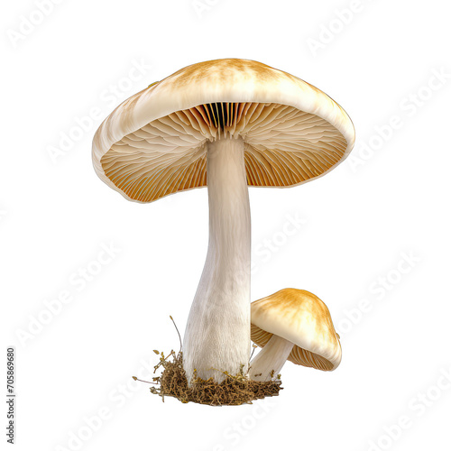 Mushroom - ingredients for food processing on transparent background