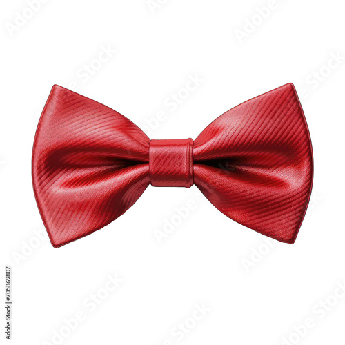 red bow tie - luxury fashion accessories on transparent background