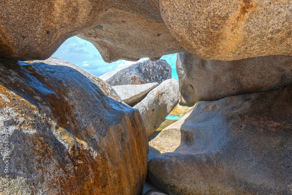 Virgin Gorda, British Virgin Islands at the boulders of The Baths Virgin Gorda, British Virgin Islands at the boulders of The Baths