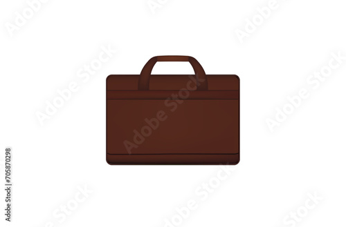Brown laptop bag. vector illustration