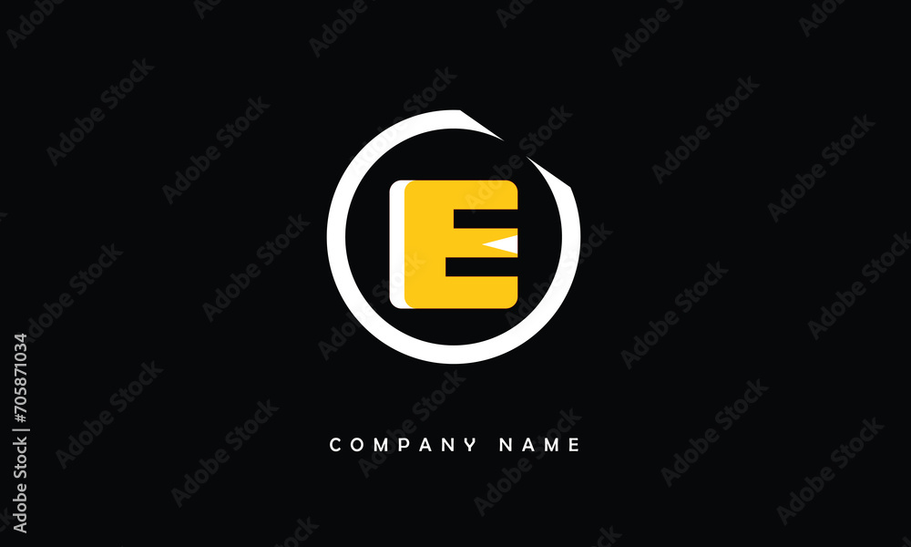 E, E Abstract Letter Logo Monogram E, E Abstract Letter Logo Monogram