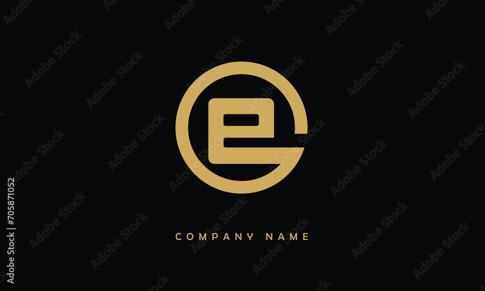 E, E Abstract Letter Logo Monogram E, E Abstract Letter Logo Monogram