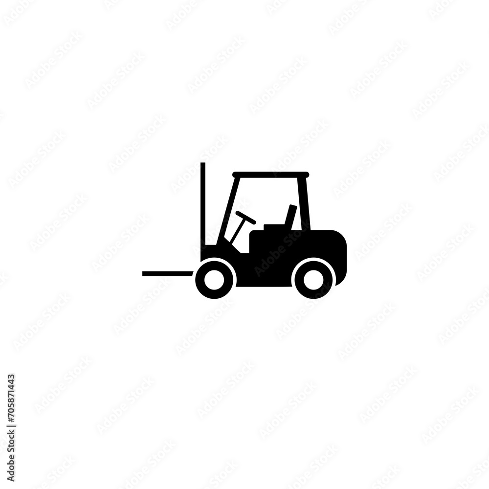 Forklift icon in trendy design style. Forklift icon isolated on white background