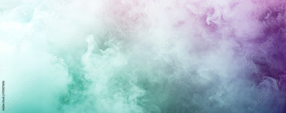 Colorful smoke aesthetic minimalism background. Pastel green colored fumes seamless background. aesthetic backgrounds