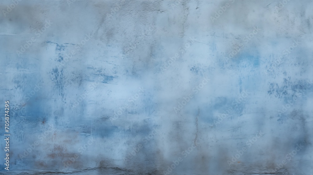 Obraz premium Beautiful abstract grungy blue stucco wall background in cold mood, Blue textured concrete background, generative ai