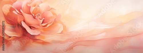 Abstract rose painting background with copy space. Valentin's day. Love concept © Ilmi