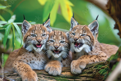 The playful and adorable expressions of lynx cubs up close © Venka