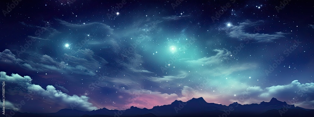 colorful night sky background