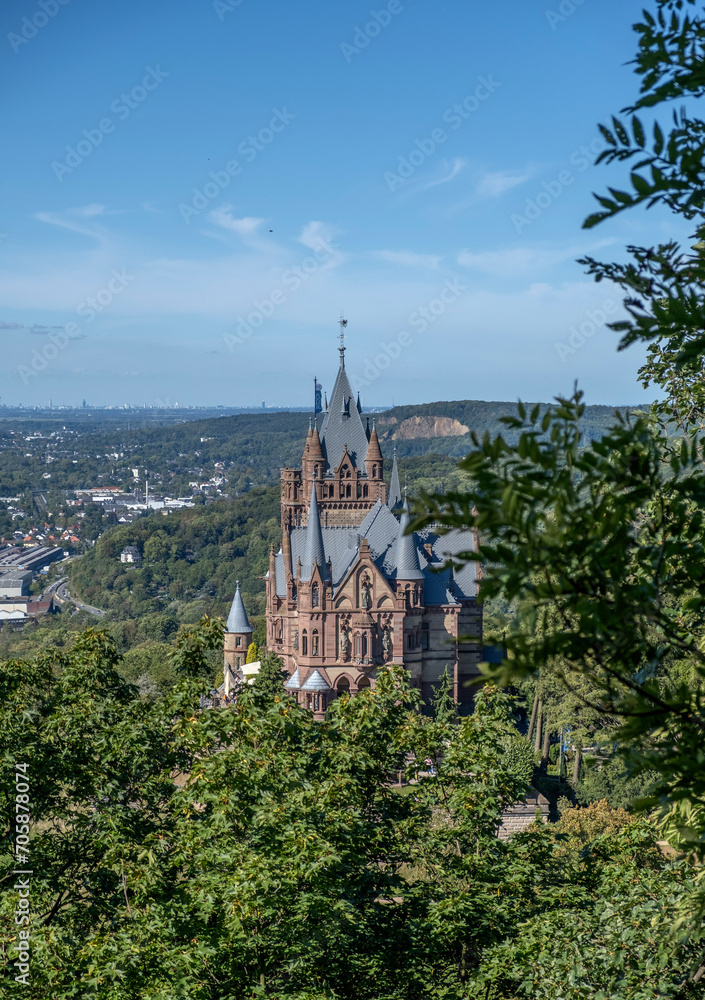 View of the castle Drachenburg Germany