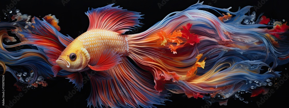 Beauty fantasy fighting fish art Beauty fantasy fighting fish art