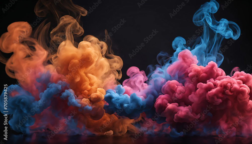 Fototapeta premium colorful smoke