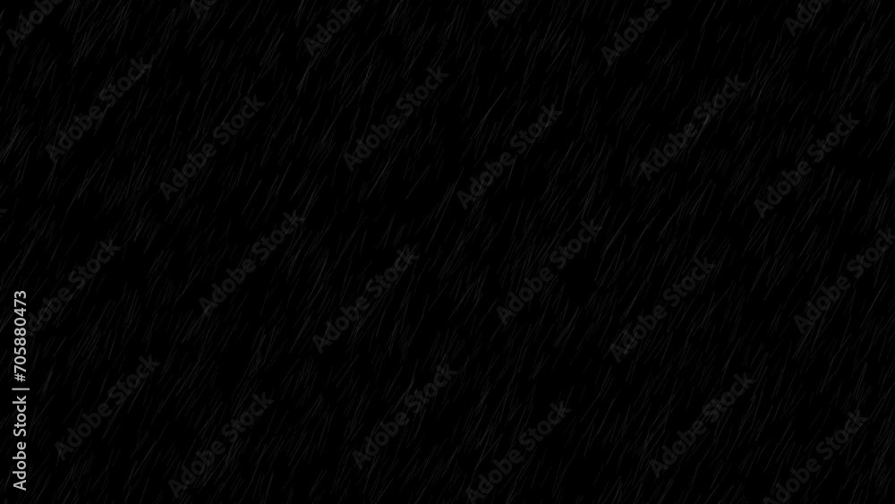 4K Rain Drops Falling. Rain on Black Background. Rain Animation. High quality 4K Rain Drops Falling. Rain on Black Background. Rain Animation. High quality