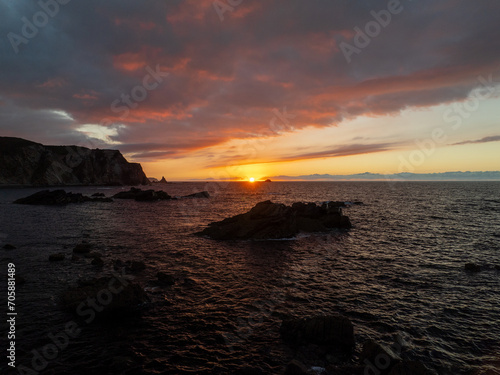 Atardecer en la costa gallega