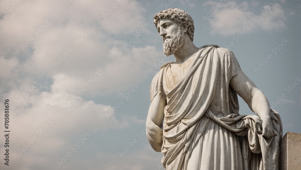 Stoic Essence in Sculpture: A Philosophical Illustration of Stoicism and Wisdom, Stoicism, Generative Al Stoic Essence in Sculpture: A Philosophical Illustration of Stoicism and Wisdom, Stoicism, Generative Al