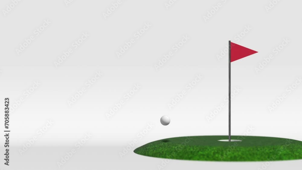 グリーンに設けられたカップにホールインするゴルフボール、カップイン、CGで作成した背景,golf,sports,スポーツ,lesson,レッスン,ゴルフ練習 グリーンに設けられたカップにホールインするゴルフボール、カップイン、CGで作成した背景,golf,sports,スポーツ,lesson,レッスン,ゴルフ練習