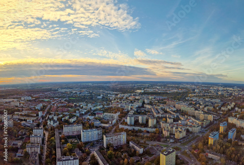 Aerial view of Wroclaw cityscape in Poland © Svitlana