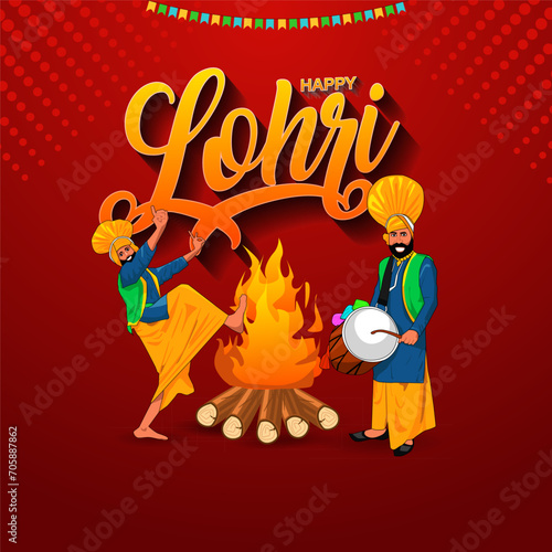 Dhol Beats and Lohri Heat Celebrating Winter's End with Traditional Rhythms, Colors, and Radiance