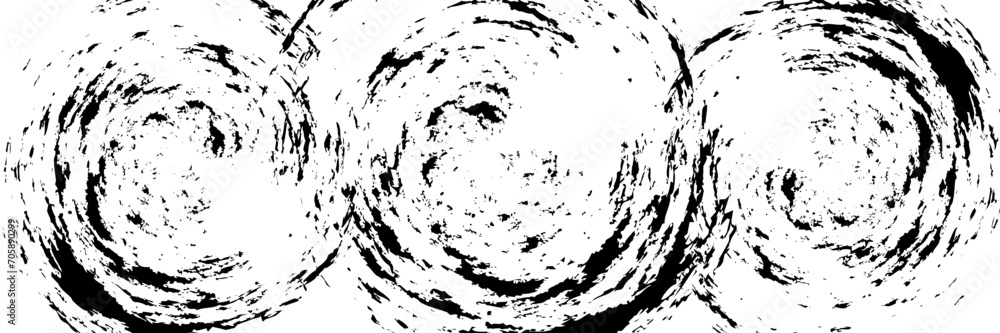 Circular spiral sound wave rhythm from lines. - obrazy, fototapety, plakaty 