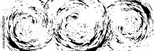 Circular spiral sound wave rhythm from lines.
