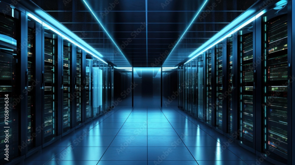Data centers build state of the art data centers. AI generated Data centers build state of the art data centers. AI generated