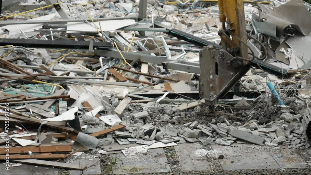 Building Demolition in construction site Building Demolition in construction site