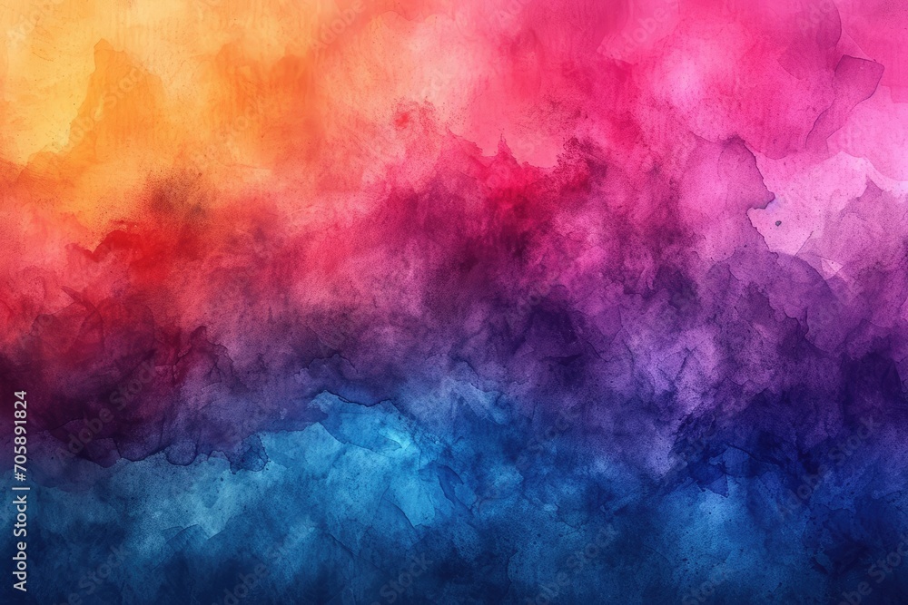 Obraz premium Abstract watercolor colorful paint background with pink blue orange purple color with textured pattern texture