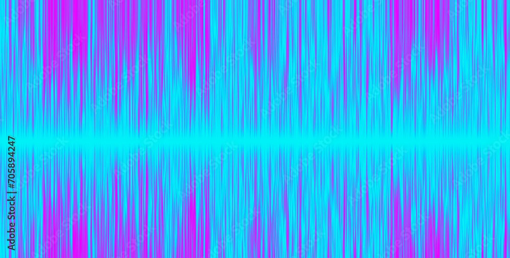 Abstract lights stripes background. Vertical and horizontal irregular colorful stripes on neon cyan and magenta