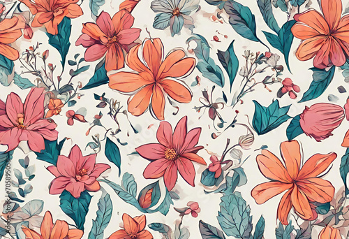 Flowers  wallpaper with beautiful flowers for decoration  v3