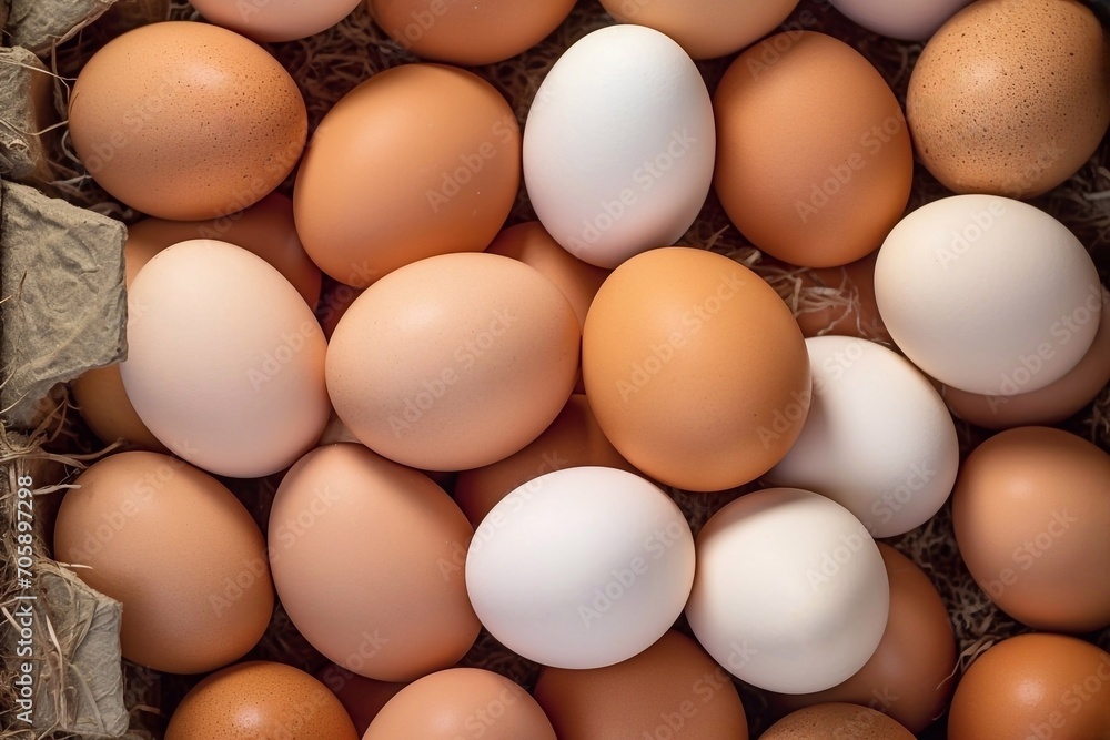 Eggs in a cardboard box. Chicken eggs background. Close-up. Background. Eggs in a cardboard box. Chicken eggs background. Close-up. Background.