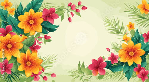 Colorful wall art illustration,Card or Background Design,ai generative
