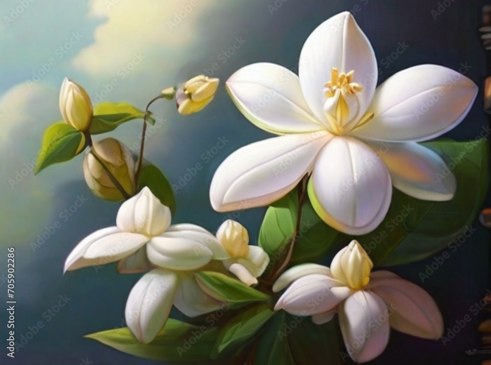 white Jasmin flowers