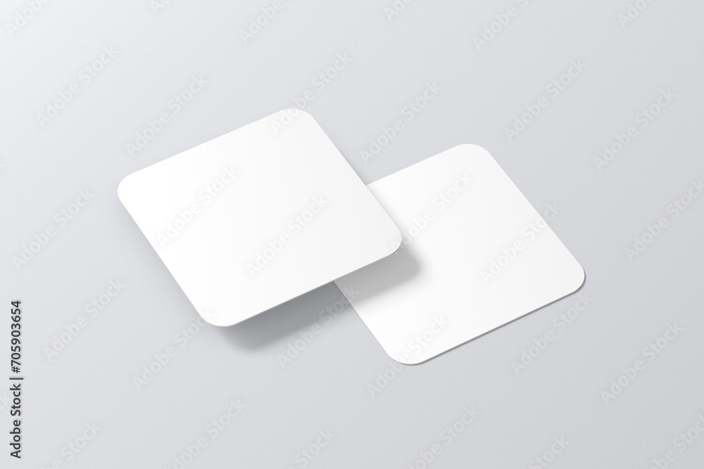 Rounded Square Business Card Mockup 3d Rendering Rounded Square Business Card Mockup 3d Rendering
