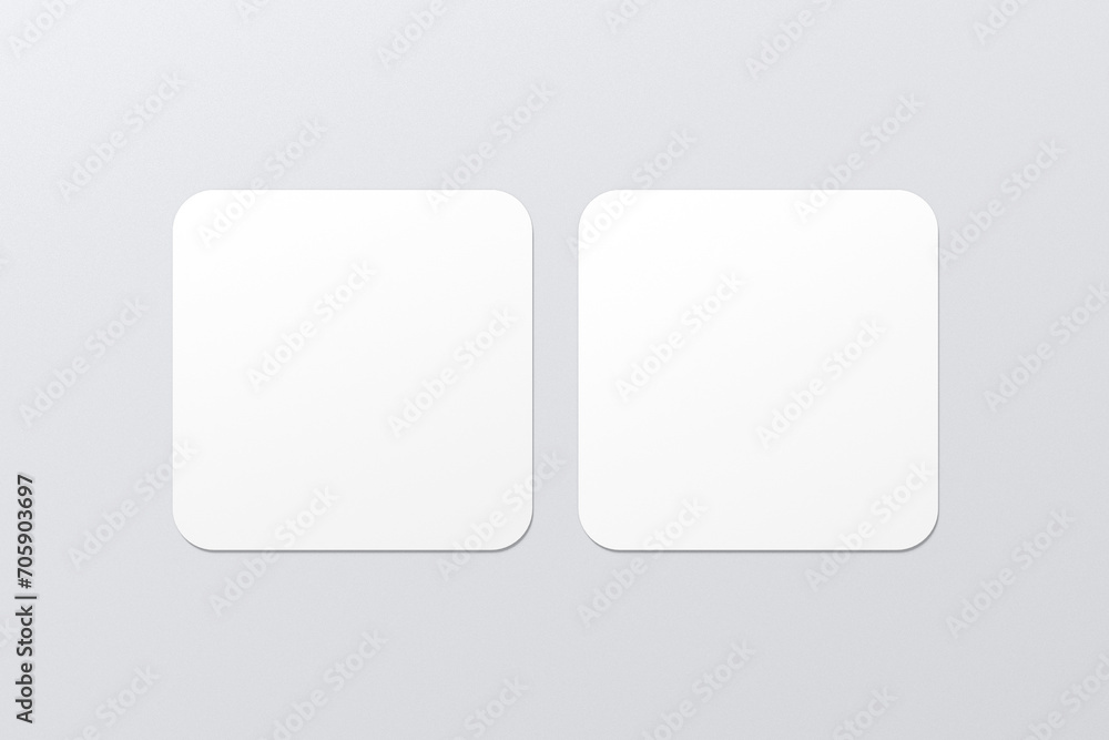 Rounded Square Business Card Mockup 3d Rendering Rounded Square Business Card Mockup 3d Rendering