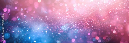 Magical Starry Bokeh: Pink and Blue Glitter Background for Special Occasions