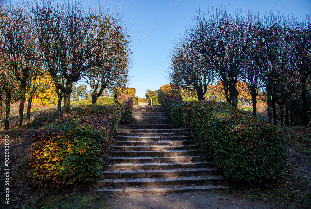 Naklejka premium Tutenberg is a View Point in Hamburg Volkspark