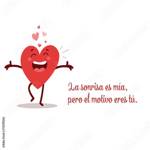 vector corazon 14 de febrero