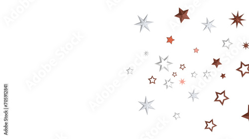 Stardust Christmas Shower: Mesmerizing 3D Illustration Depicting Descending Holiday Star Particles