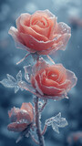 garden flowers frozen in ice, garden flower, rose in ice, frozen flower rose, flowers in ice, red flower, ice with frozen red rose