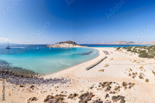 The famous beach Simos of Elafonisos island, Greece photo