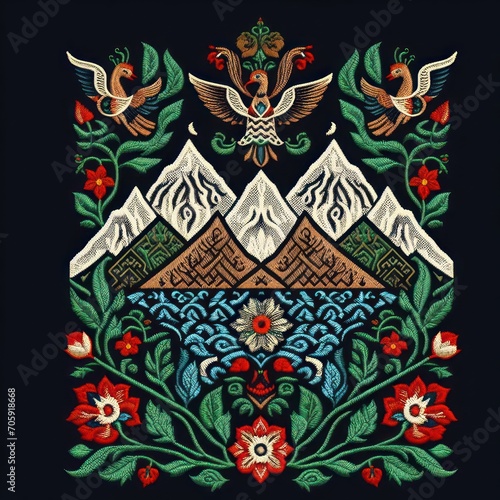 pattern with flowers