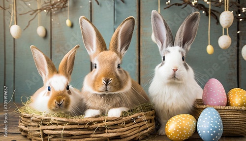 Cute and Whimsical Easter Bunnies