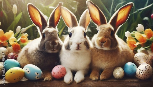 Cute and Whimsical Easter Bunnies