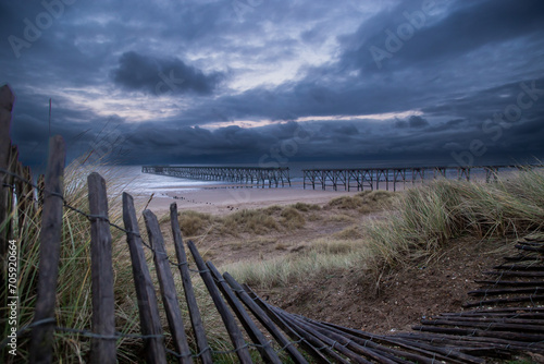 Steetley Pier, Hartlepool, County Durham, UK