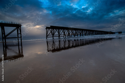 Steetley Pier, Hartlepool, County Durham, UK